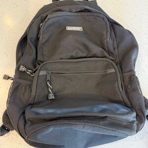 Eastport Black Backpack Day Pack Multi Pocket Zipper Pockets Adjustable School